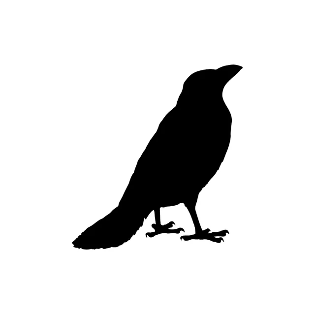 

13CM*14CM Cartoon Crow Fun Vinyl Waterproof Car Sticker Decal Graphical Car Accessories