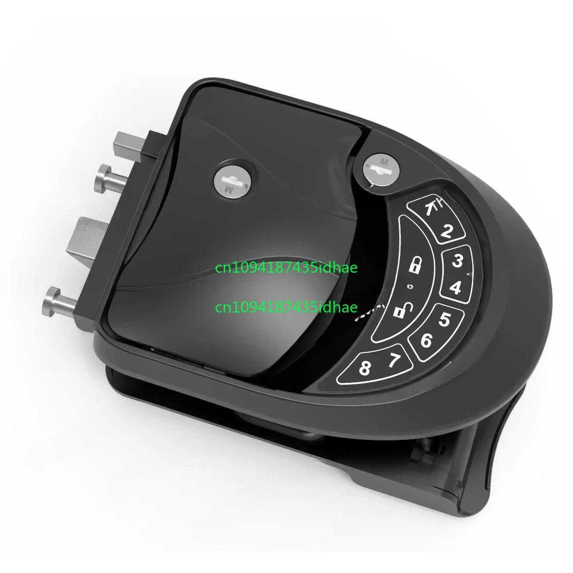 Handle Knob Deadbolt Black Digital rv Door Lock RV Entry Door Lock with Camper Trailer Wireless Control Metal Latch