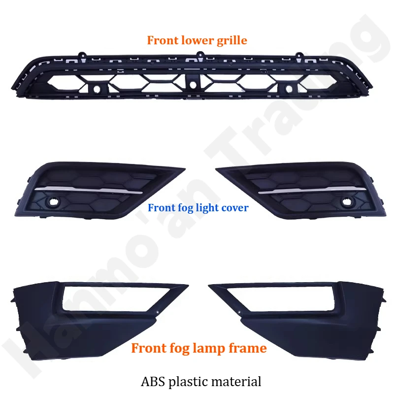

for Volkswagen Tiguan/Allspace 2017~2021 Lower grille/front fog lamp frame/front bumper grille ventilation grille cover
