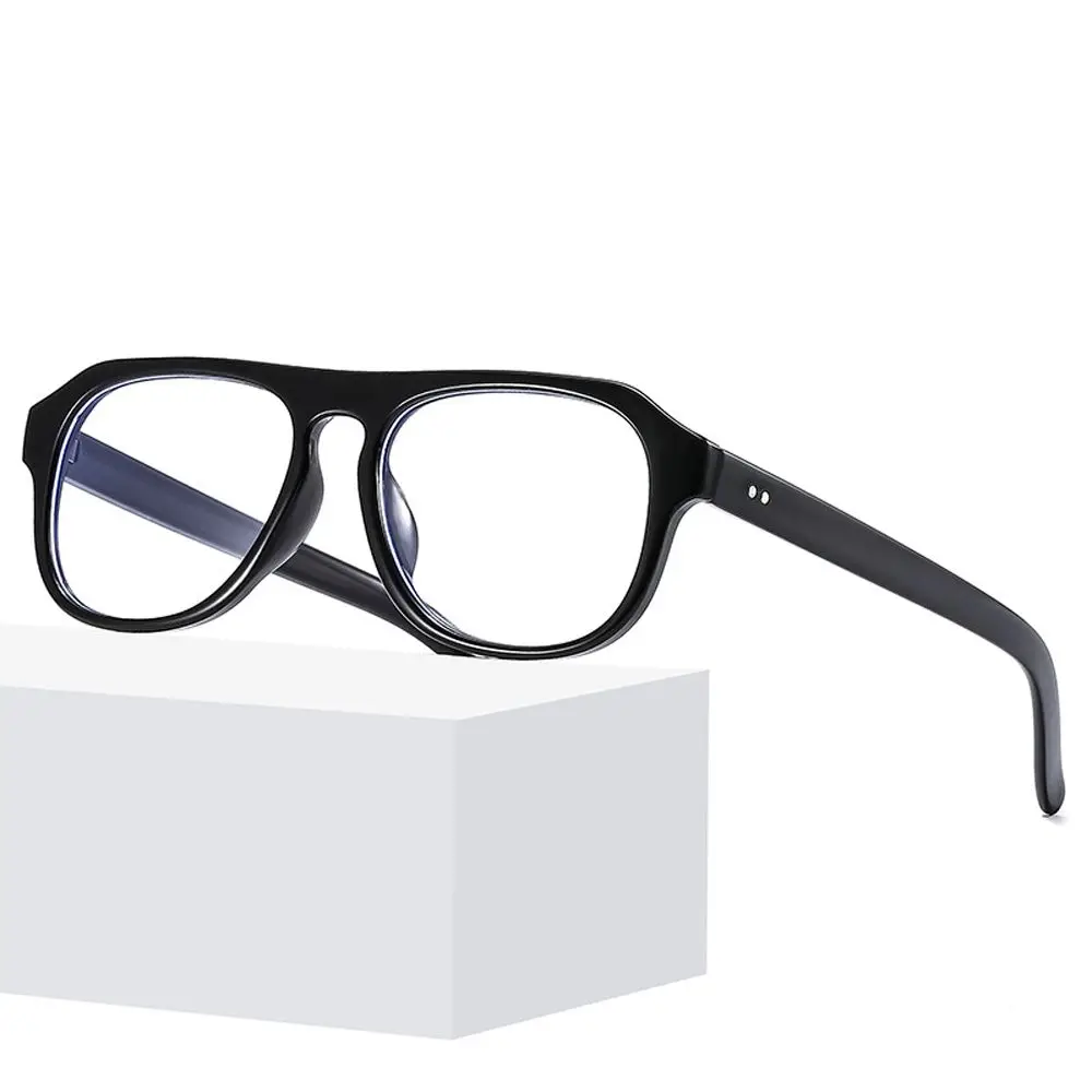 Transparente Leopard Print Computer Eyeglasses, Anti Blue Light Óculos, Polygon Frame Eyewear, Homens e Moda Feminina