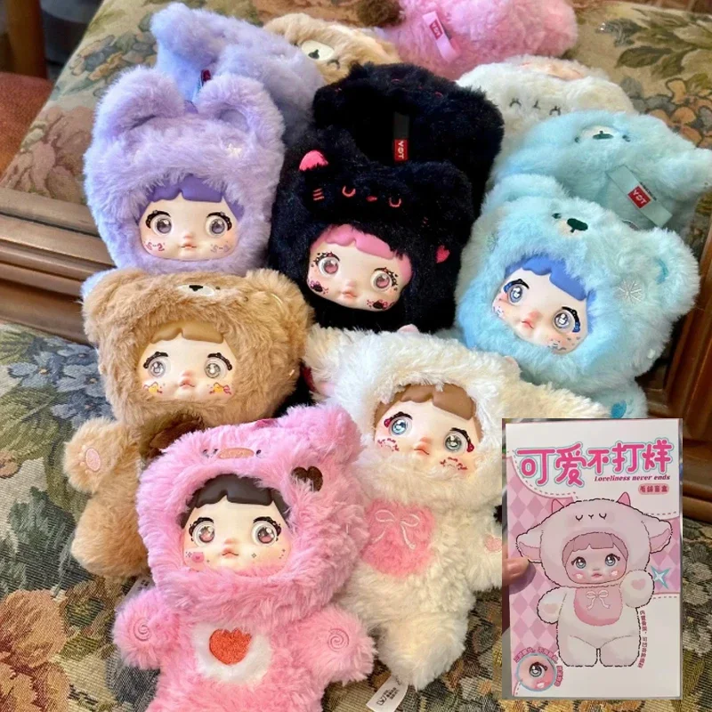 حار الطفل ثلاثة زنبق أرنب تاون سلسلة صندوق أعمى نسخة طبق الاصل Kawaii سطح المكتب زخرفة رائعة دمية قلادة لعبة صندوق غامض #5