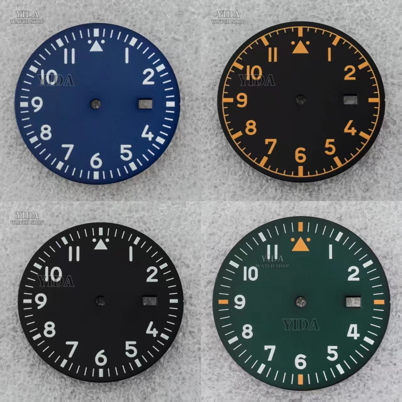 

36mm NH35 Watch Dial Green Luminous Watch Faces Modified Dial for Mark XX fit NH35 Movement Replacements Repair Tools Accessory
