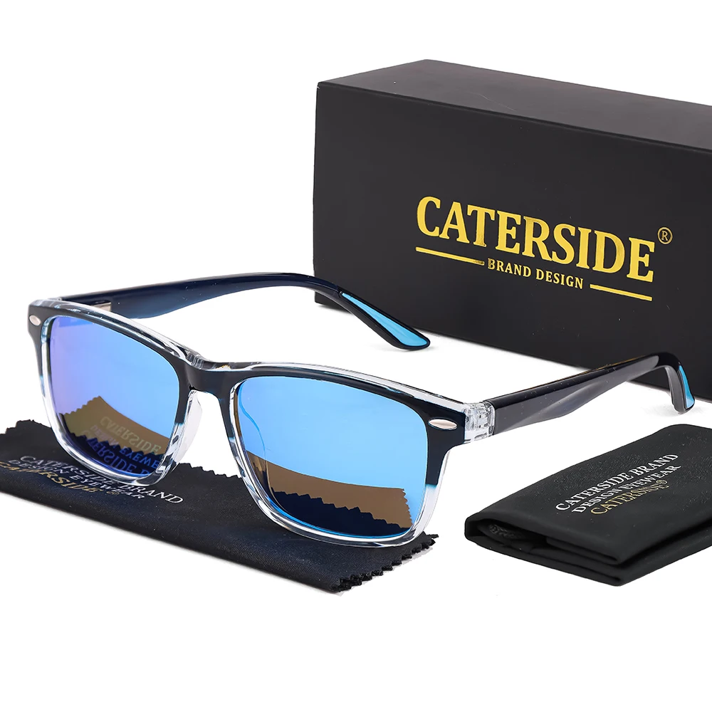 CATERSIDE Retro-Schutzbrille für Damen, luxuriöses polarisiertes Design, Sonnenbrille, gute Wahl für Herren, Outdoor-Sport, Fahren, Angeln, UV400