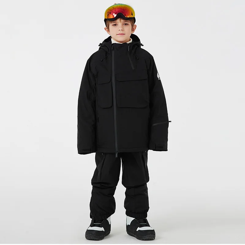 

Детский лыжный костюм для девочек, пальто для сноуборда, брюки, детские зимние теплые штаны для мальчиков, спортивная одежда на открытом воздухе, износостойкий лыжный костюм для сноуборда