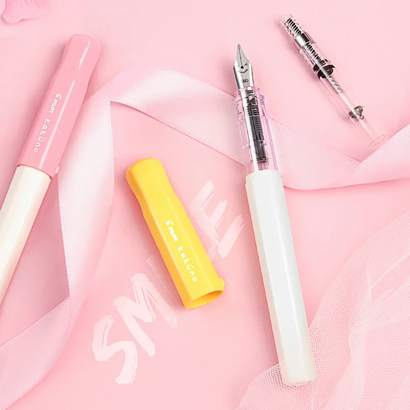 1Pcs PILOT KaKuno Fountain Pen FKA-1SR Resin Material Grip Posture Correction Replaceable Ink Writing Smooth Pens for Writing