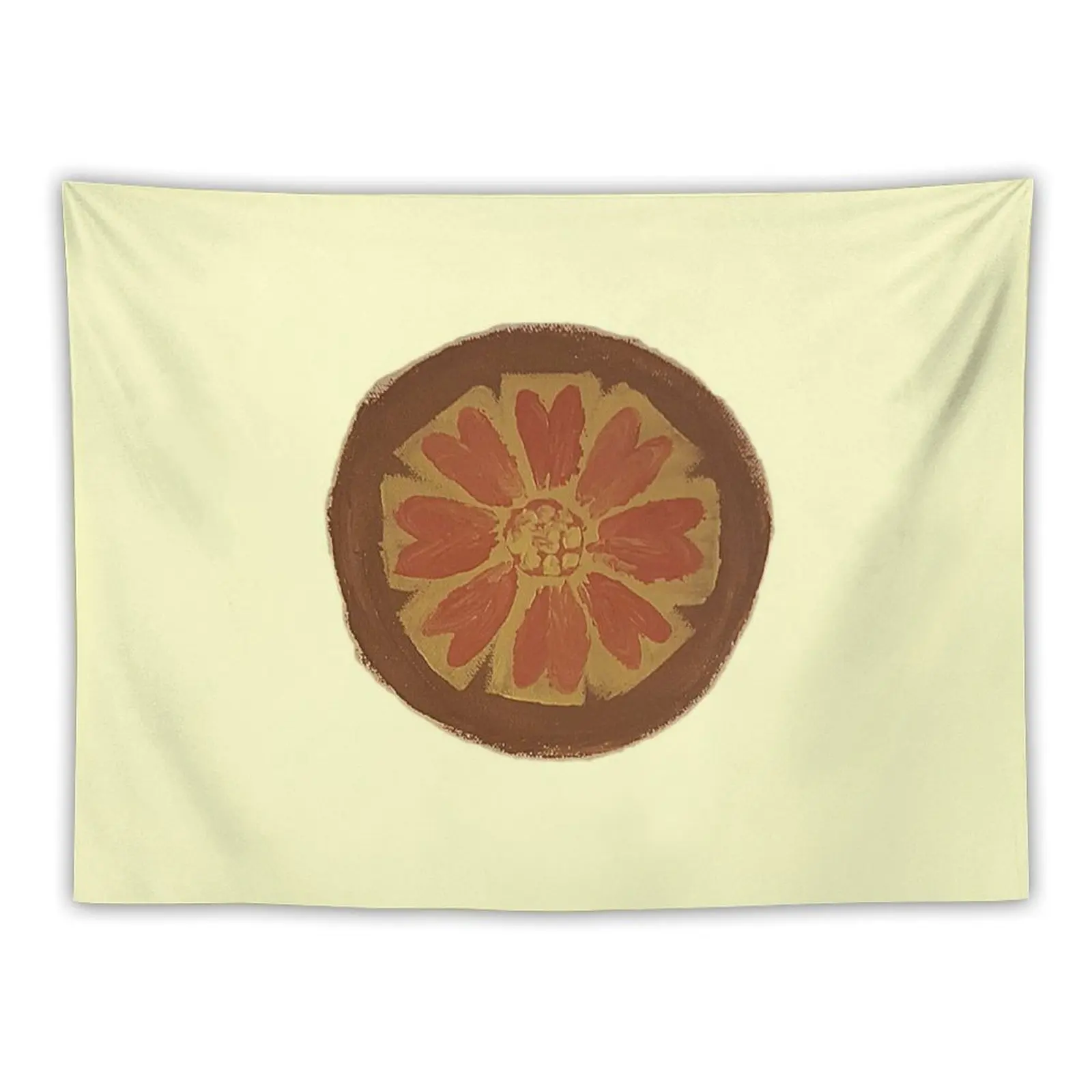 

White Lotus Pai Sho Tile Tapestry Wall Hanging Wall Japanese Room Decor Tapestry