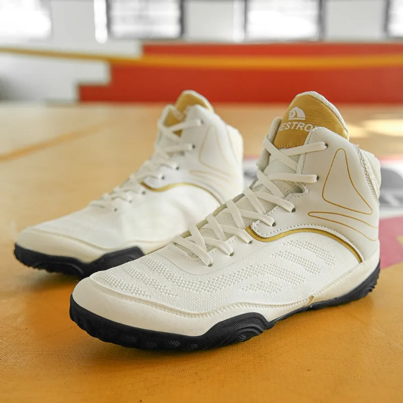 Classic Brand Wrestling Shoes Men Plus Size 47 48 Boxing Shoes for Mens Designer Fighting Boots Youth Black White Training Shoe
