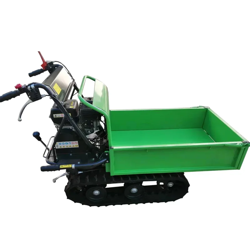 three-sided unloading mini dump truck construction dump truck 500kg with rubber tracks