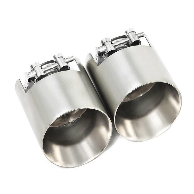 

2pcs/lot Direct Plug Matte Stainless Steel Exhaust Tip For BMW 3 Series G20 G21 330i Exhaust Tips Nozzle Tailpipe