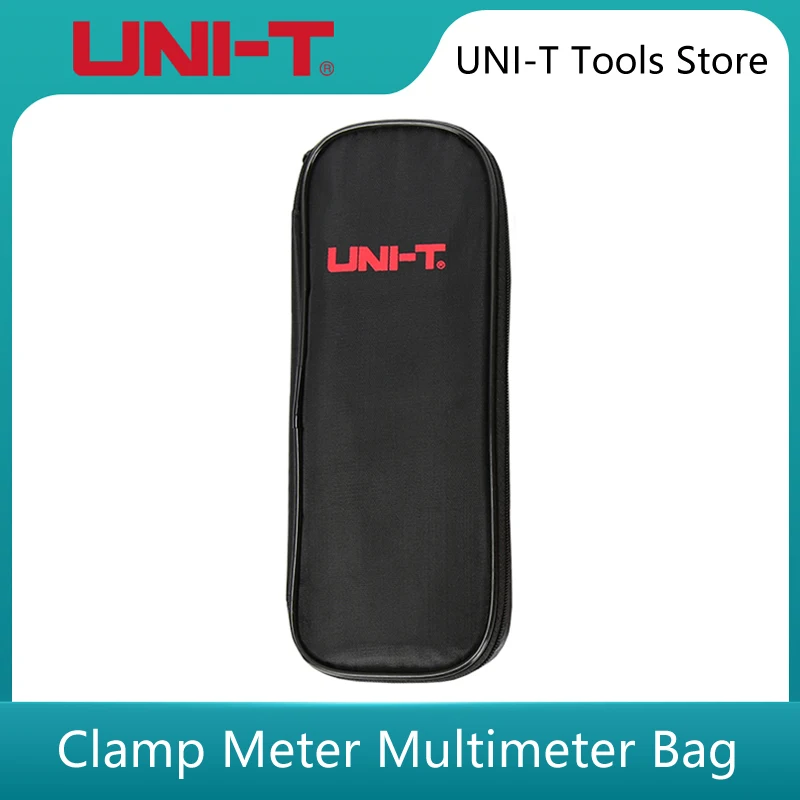 UNI-T UT-B01 Original Canvas Clamp Meter Multimeter Bag Tool Kit Test Line Storage Box Carrying Case Soft Case for UT201 Series