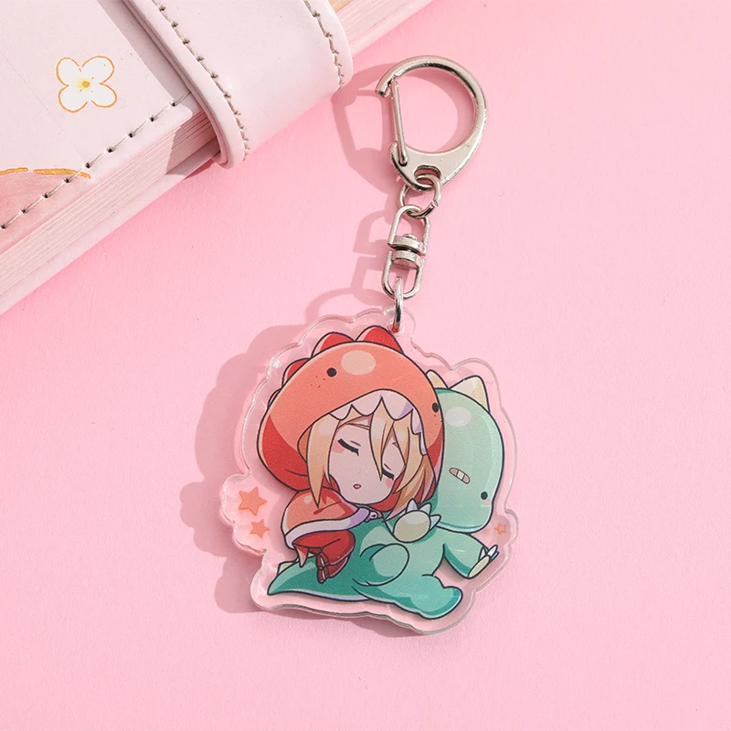 Cartoon Anime Lilo and Stitch Pendant Keychains Holder Car Key Chain Key Ring Mobile Phone Bag Hanging Jewelry Attack On Titan