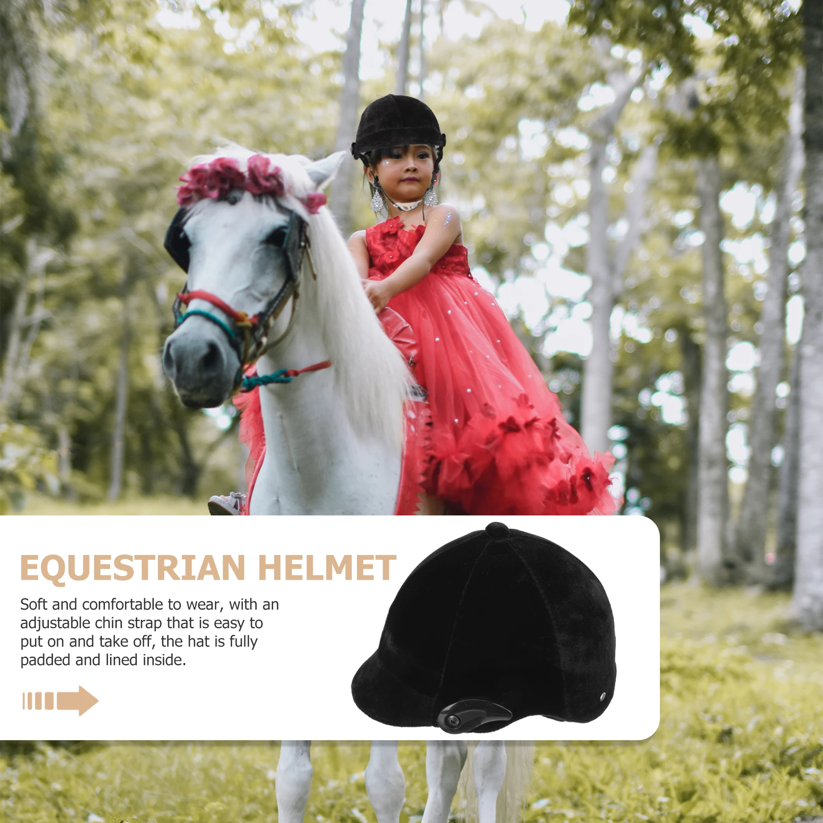 

Equestrian Children Horse Riding Hat Protective Gear Kid Kids Protector Childs Children's Safety Youth