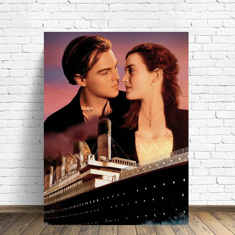 Titanic Movie 5D DIY Drills Diamond Painting Mosaic Romantic Love Story Cross Stitch Rhinestones Embroidery Home Decor Gift