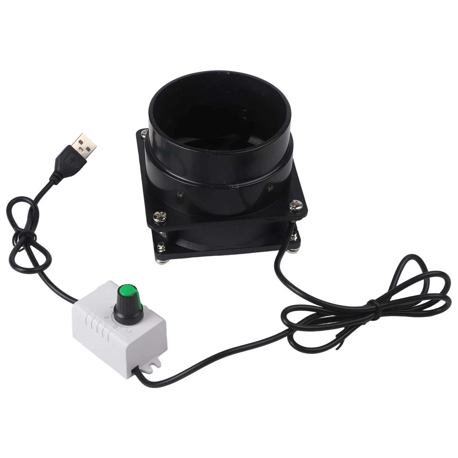 Smoke Absorber Fume Extractor Fan Pipe Duct Exhuast Fan USB Adjustable Speed For Kitchen, Bathroom, Workshop Accessories