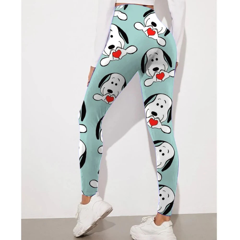 Neue Snoopy print Yoga Hosen Sport Leggings Frauen Nahtlose Hohe Taille Push-Up Frau Strumpfhosen Fitness Workout Leggins Gym Kleidung