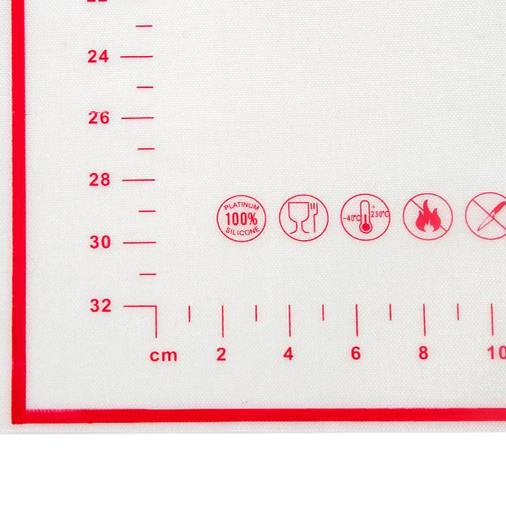 

Premium Silicone Dough Mat with Measurements Non Slip Baking Surface for Pastries Handmade Noodles Bread Rolling Mat