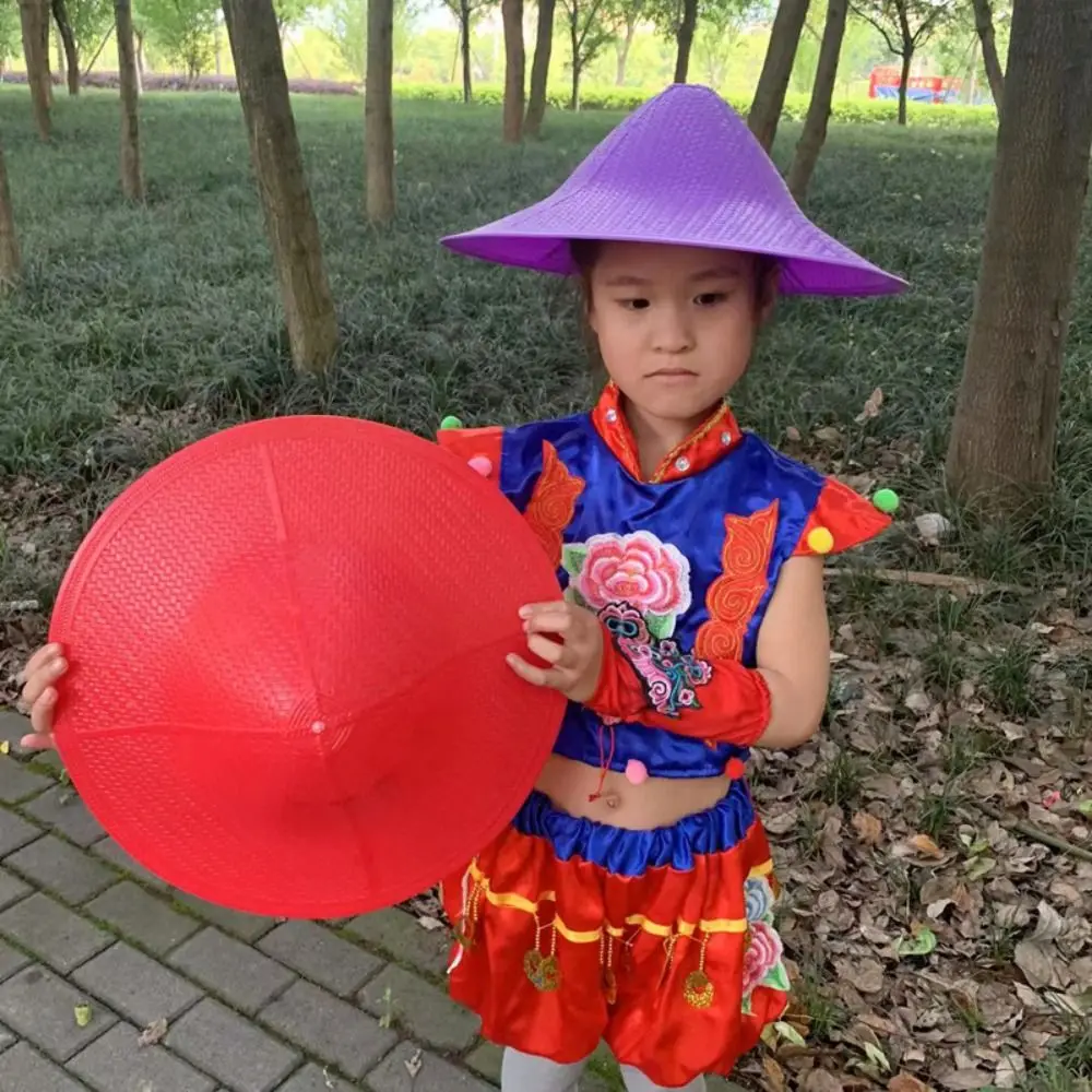 

6 Colors Children's Kids Hat High Quality June 1st Stage 38cm Adult Square Hat Dance Performance Hat Kids Dance Props Hats