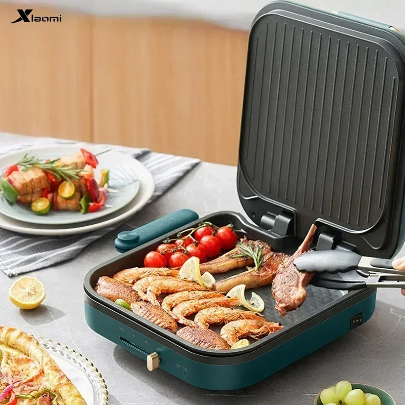 Multi-function new electric baking pan household double-sided heating griddle pancake removable and washable deepening oven