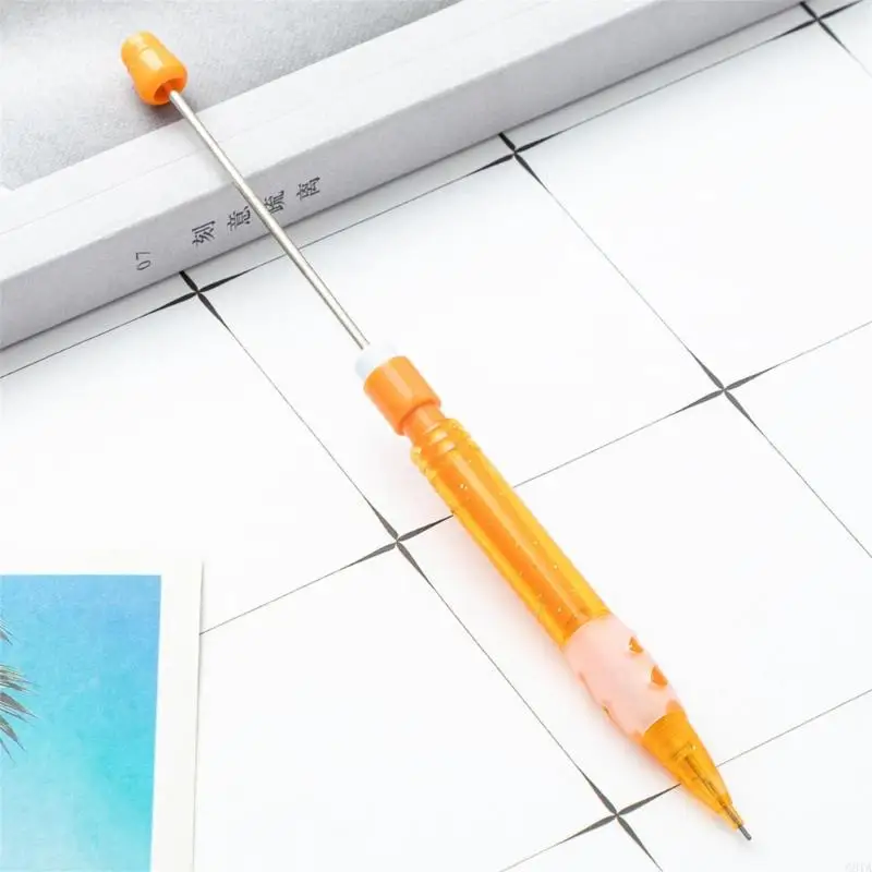 G8TA 6PCS ชุดดินสอกลไกลูกปัดได้ชุด 0.5 มม. การวาดดินสออัตโนมัติสำหรับการเขียน