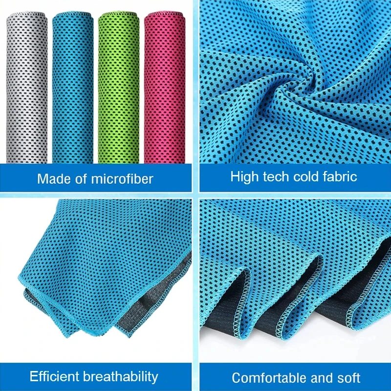 Cooling Towel Instant Relief Microfiber Outdoor Sports Ice Towel Portable Ultra-light Swimming Pool New Outdoor Beach Towe