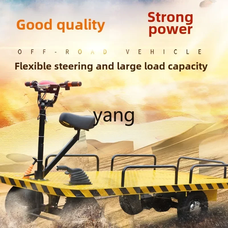 LTT Electric Flatbed Truck Orchard Greenhouse Handling Pull Cargo Storage Truck Load King Reverse Donkey