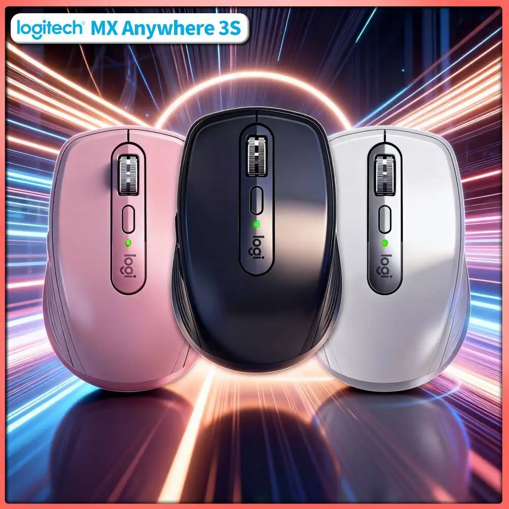 Premium MX Anywhere 3S - 8000 DPI, Hyper-Scroll, Anti-Slip, Perfect for Cross-City Perfume Expo & Office Use