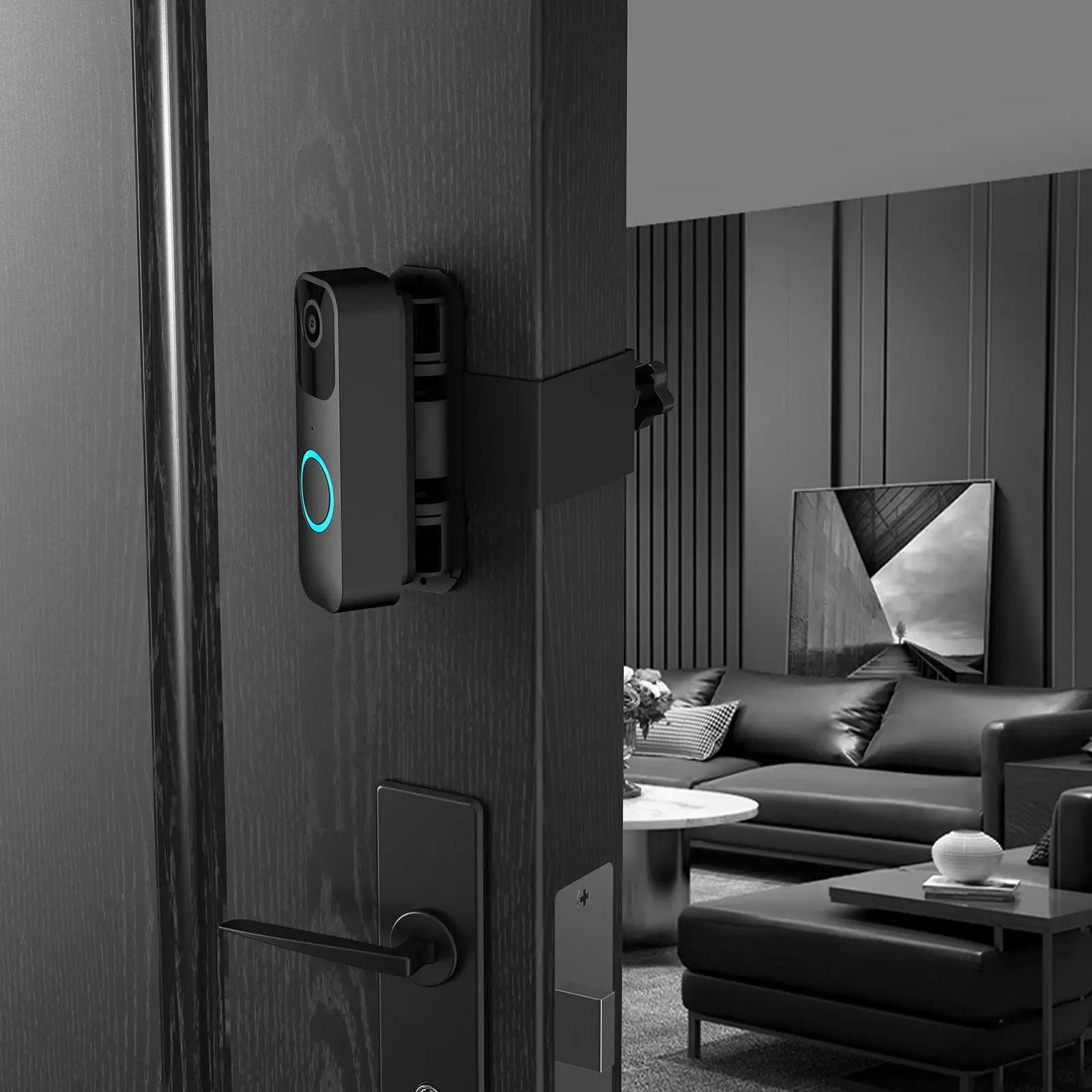 

Doorbell Mount Mounting Bracket Cover Adjustable Door Mount Video Doorbell for Room House Office