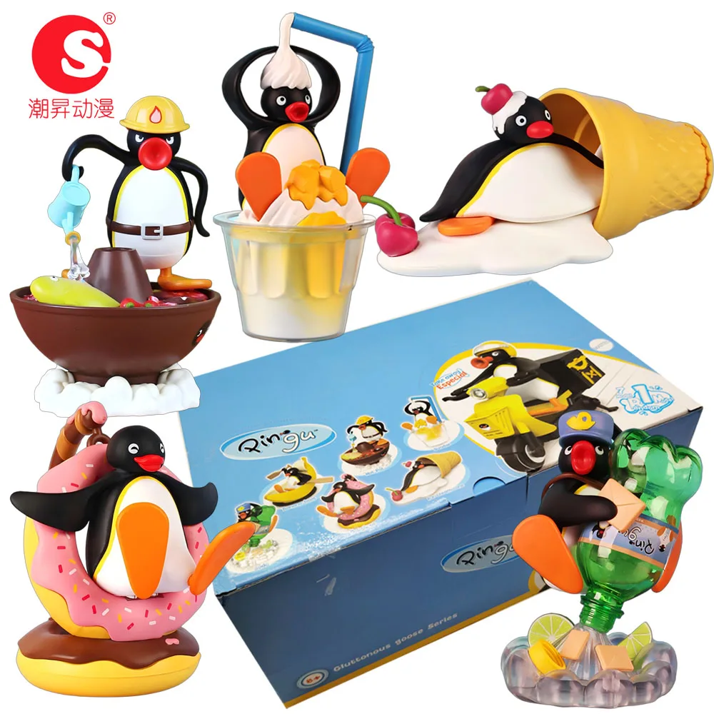 

Genuine Pingu Greedy Little Goose Series Gashapon Blind Box Action Figure Ornament Creative Model DollsTrendy Birthdays Gifts