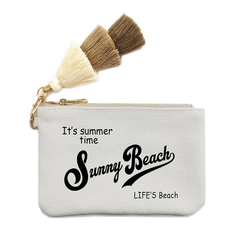 محافظ حروف Canva قابلة للتخصيص للنساء، محفظة قطنية مطبوعة على شكل شخصية، حقيبة شاطئ للسيدات، حقيبة مصممة للحفلات