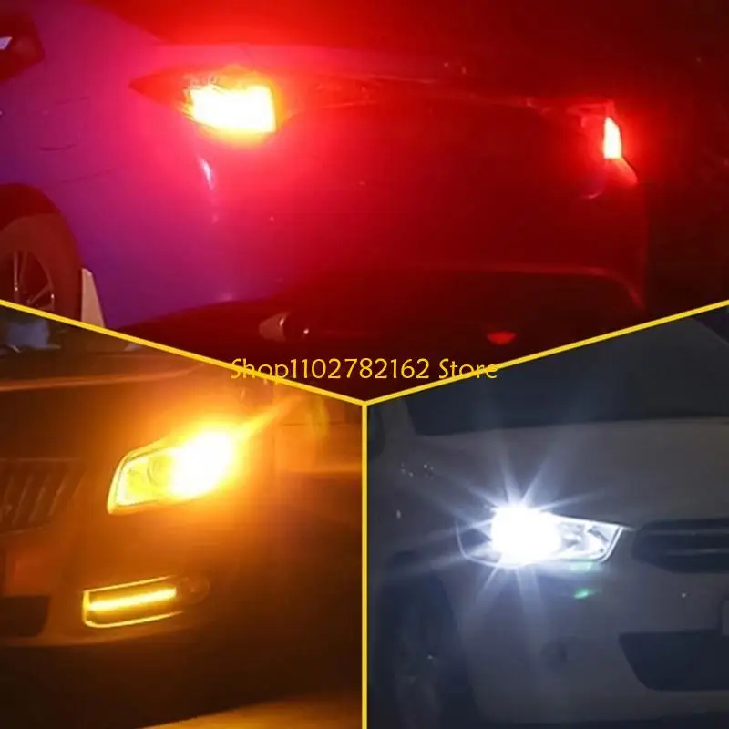 547B 1 Pair Motorbike Turn Lights LED Replacement Lamp Compact 6000K 2-Piece