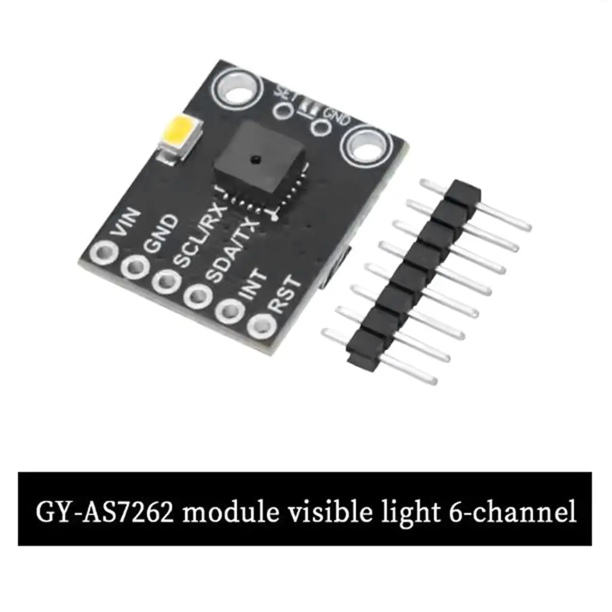 AS7262 (6-Channel Visible Light) Spectrometer Sensor Module for Spectrum Analysis RGB Color Detection DIY