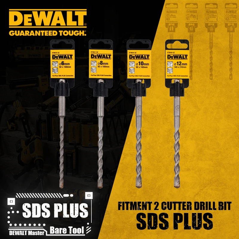 DEWALT DT9635 DT9641 DT9644 DT9648 SDS 플러스 피팅 2 커터 드릴 비트 전동 공구 액세서리