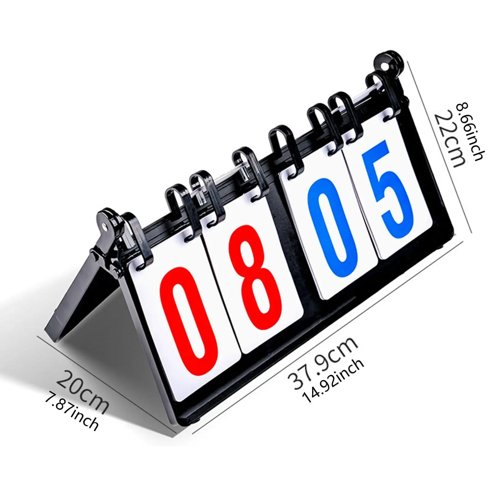 لوحة النتائج المحمولة القابلة للطي مكونة من 4 أرقام لوحة النتائج على الطاولة لكرة السلة وتنس الطاولة والكرة الطائرة والمنافسة الرياضية وكرة القدم