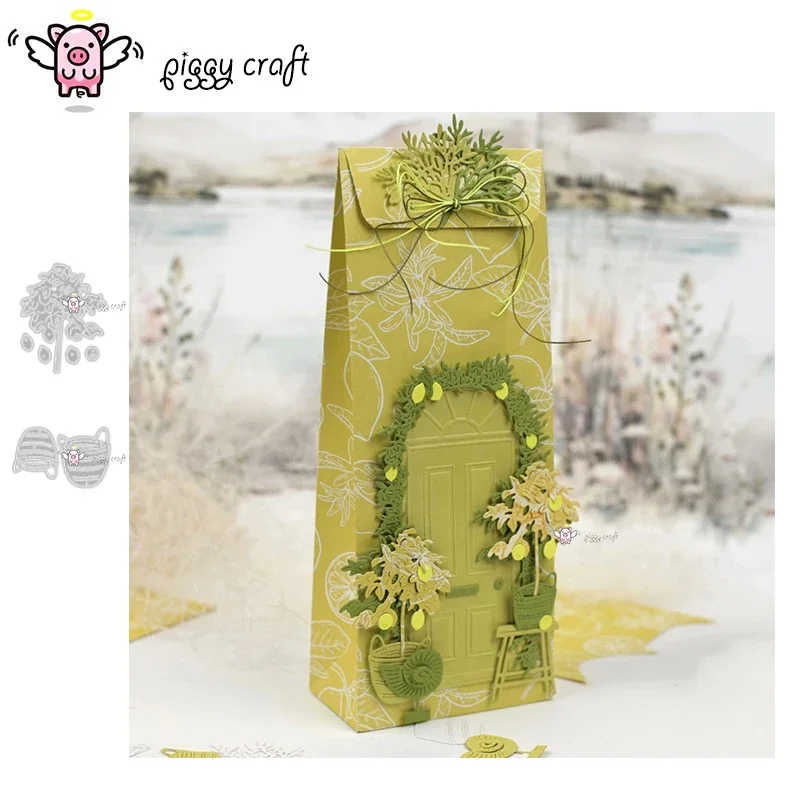 Piggy Craft metal cutting dies cut die mold Lemon tree decoration Scrapbook paper craft knife mould blade punch stencils dies