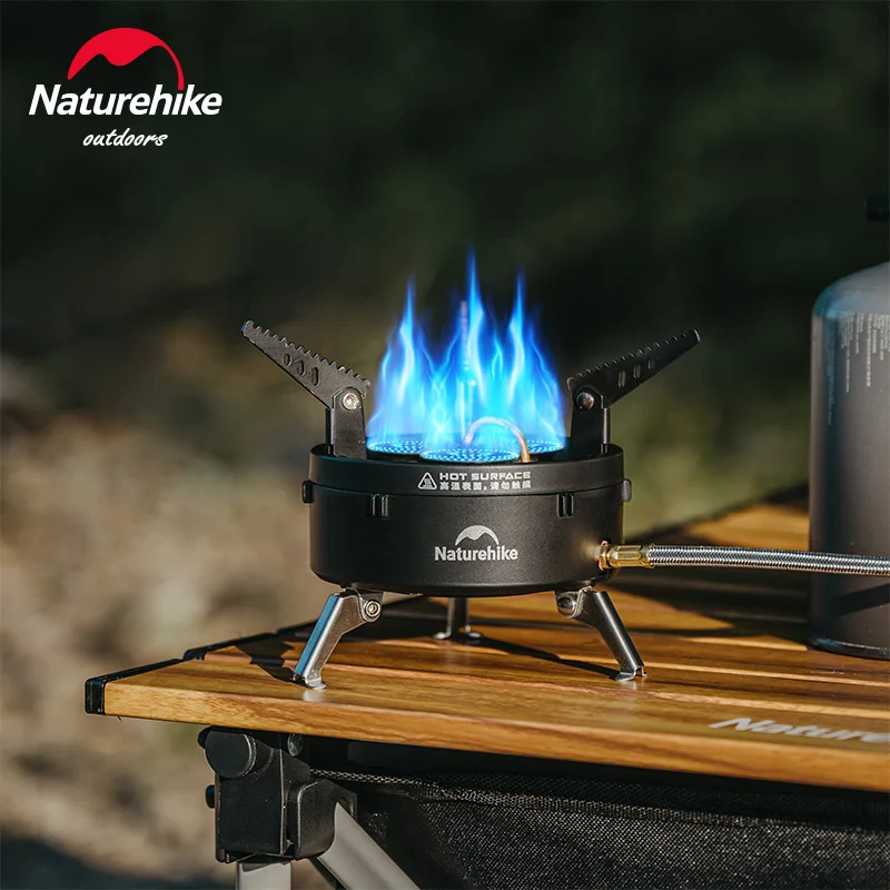 Naturehike Camping Stove 3300W High-Power Gas Stove Ultralight Tourist Gas Burner IGT Burner Portable Furnace Picnic Barbecue