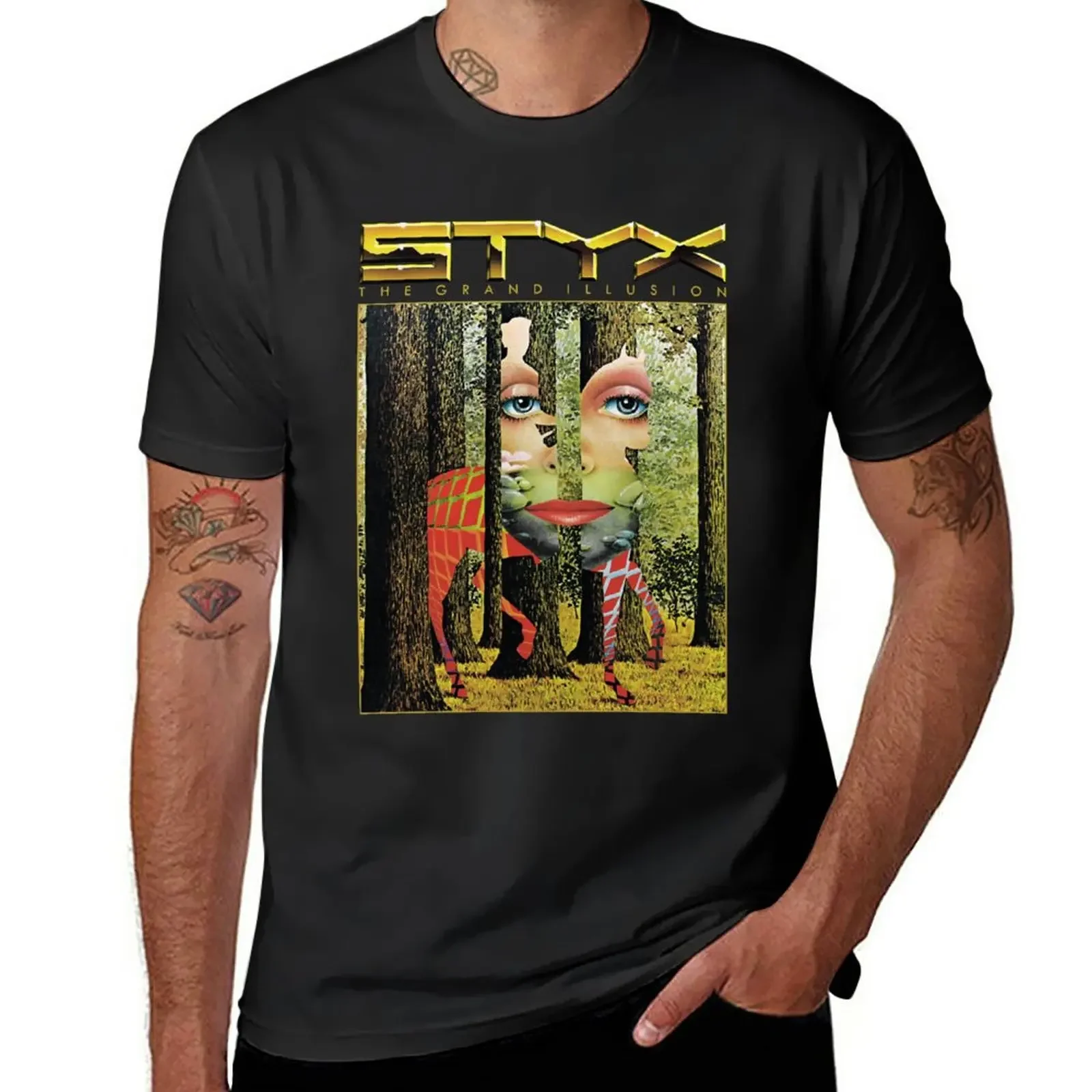 

Band the STYXGrand Illusion Vintage T-Shirt oversized blacks Men's t-shirt