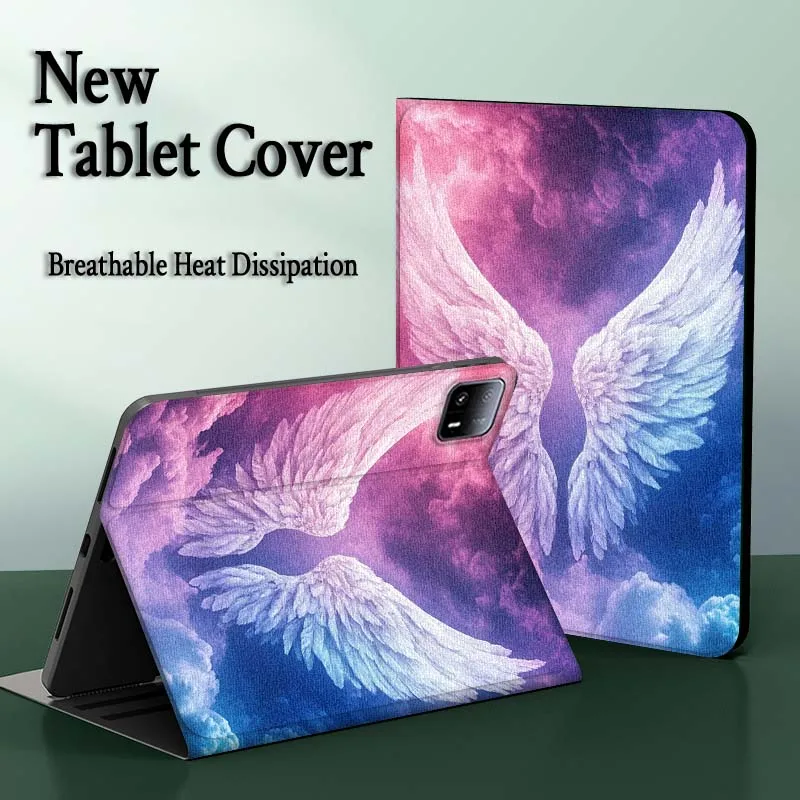 الملائكة والشيطان كول دارك لشاومي ريدمي باد 2 7 8 6 6S 5 4 SE Pro 8.8 11 8.7 11.2 12.4 Ultra Plus Max حافظة تابلت