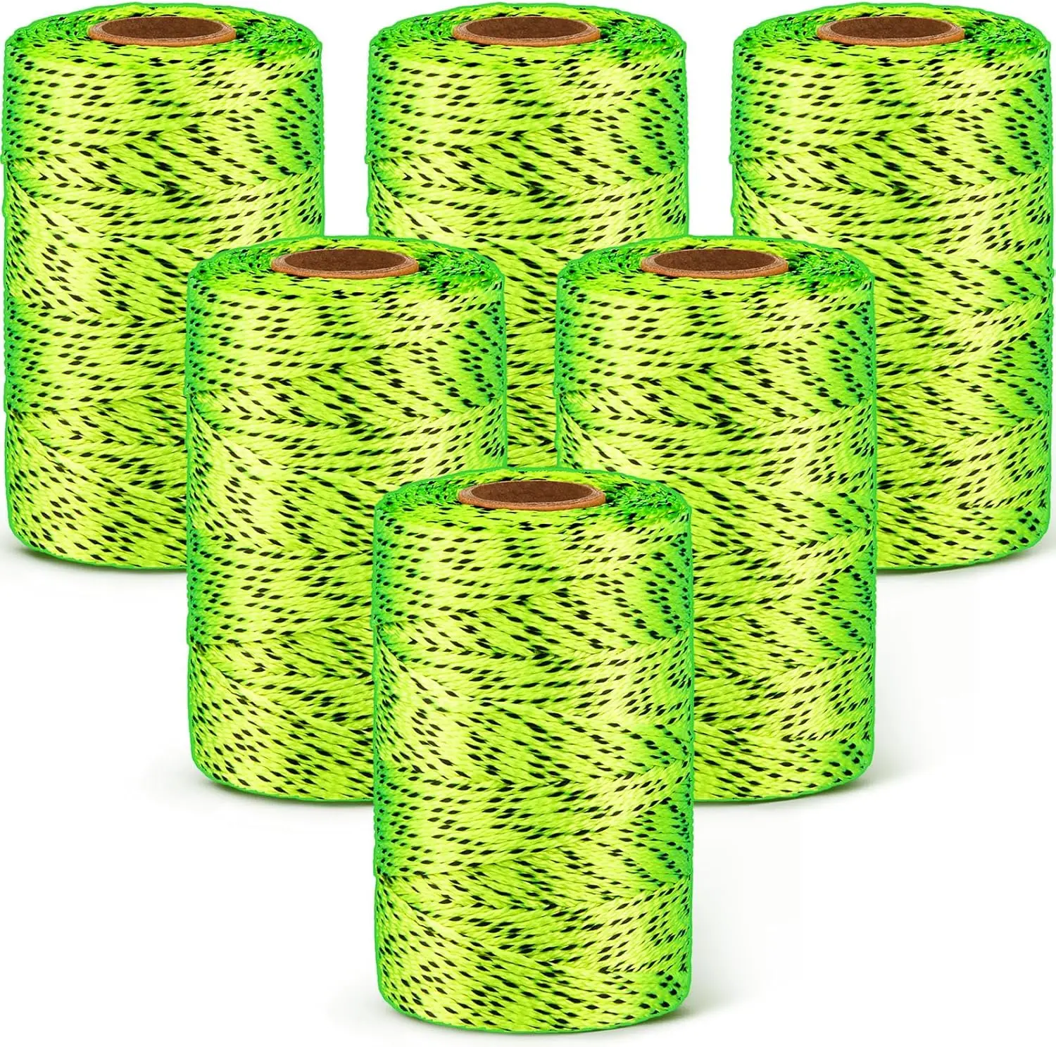 

Набор из 6 рулонов шпагатной веревки, 500 футов, нейлоновая плетеная прочная веревка для садоводства, каменщеских работ, строительства и DIY-проектов