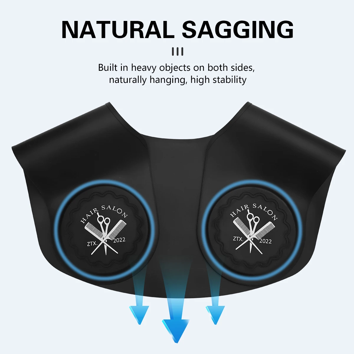 

Black Silicone Waterproof Barber Hair Cutting Collar Hair Dyeing Shawls Neck Wrap Guard Haircut Shoulder Pad Scarf Styling Tool