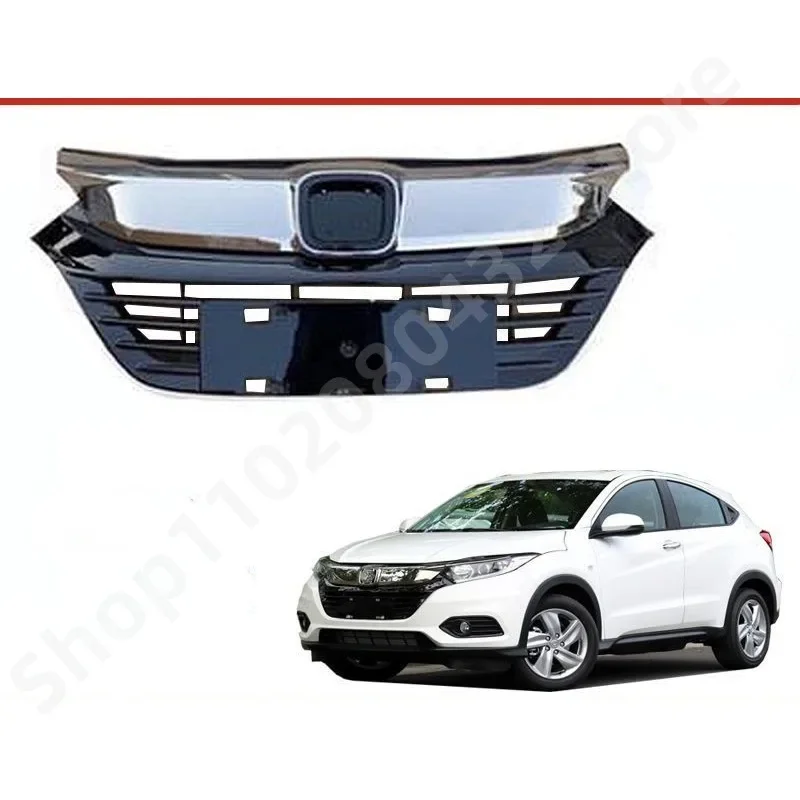 Fits for HONDA HR-V HRV VEZEL 2019 2020 2021 Black/ Silver FRONT GRILL Racing Grills