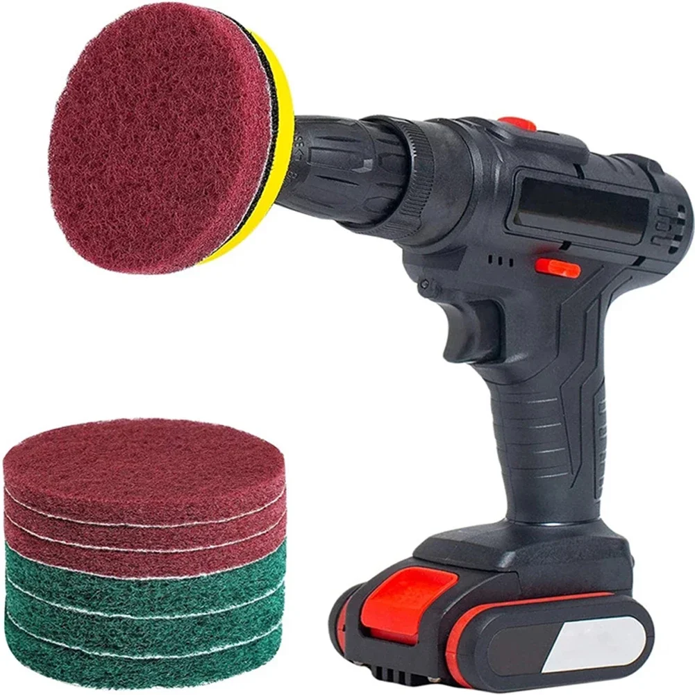 5 ชิ้นอุตสาหกรรม Scouring Pad แผ่นขัดไนลอน 100 มิลลิเมตร 240/400/800 #   เครื่องมืออะไหล่สําหรับวัสดุทําความสะอาดขัดขัด