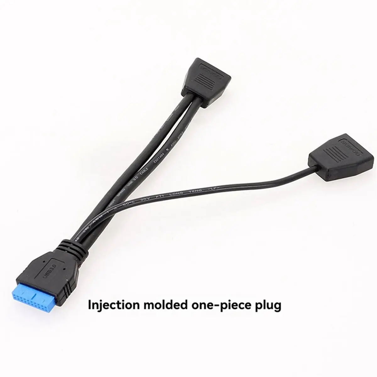 Computer Motherboard USB3.0 19PIN Expansion Cable USB 3.0 19 Pin 1 to 2 Extension Splitter Cable
