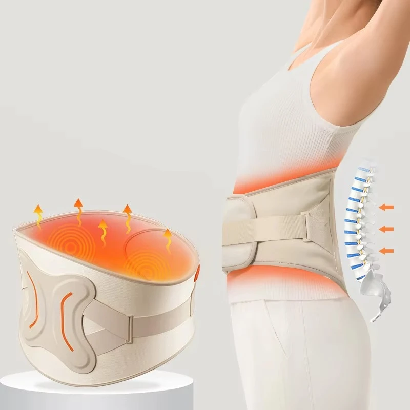 

New Health Smart Devices Waist Support Massager Graphene Heating 8000mAh Type-C Wireless Remote Lumbar Support Belt Back