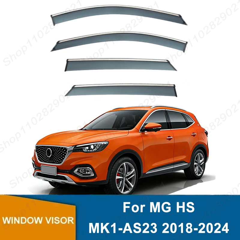 4pcs-window-visor-for-mg-hs-mk1-as23-2018-2024-weathershield-sun-rain-deflector-guard-car-window-deflector-2019-2020-2021-2022