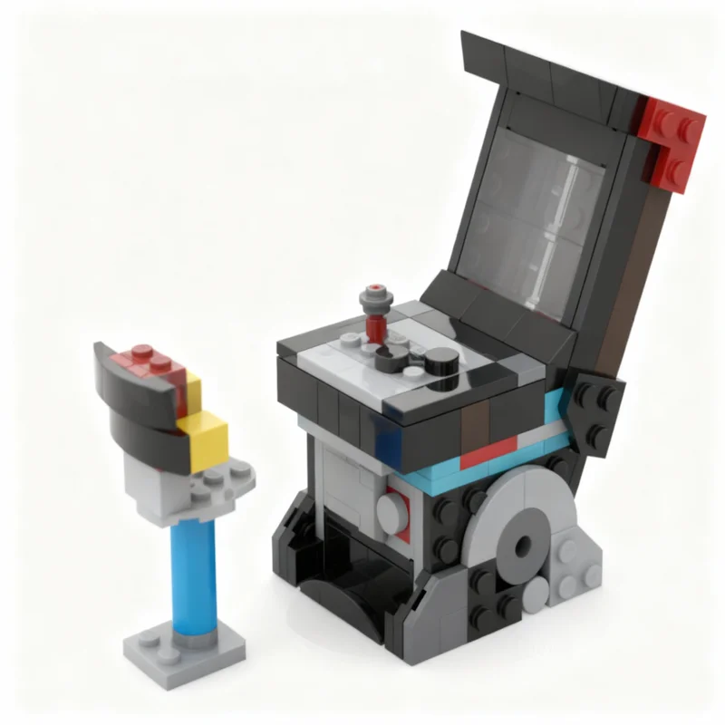 204 Piezas MOC Arcade Machine Creator 3 en 1, Bloques de Construcción, Juguete de Construcción, Regalos de Navidad, Idea Creativa DIY, Ladrillos Educativos