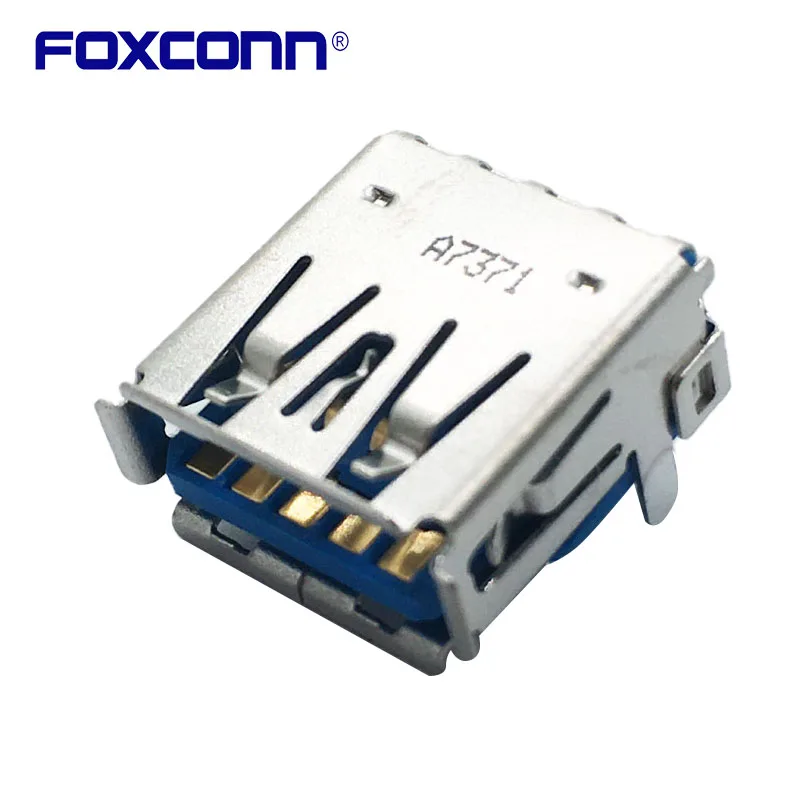 Foxconn UEA1112C-4ER3-7H Single Layer USB3.0 Flanged straight pin connector