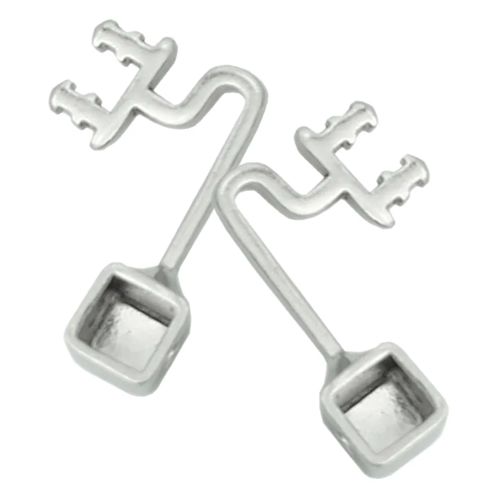 

1 Pair Metal High Nickel Nose Pad Bracket Glasses Supplies Nosepads Arm for Eyeglasses Travel Reliable Insertable