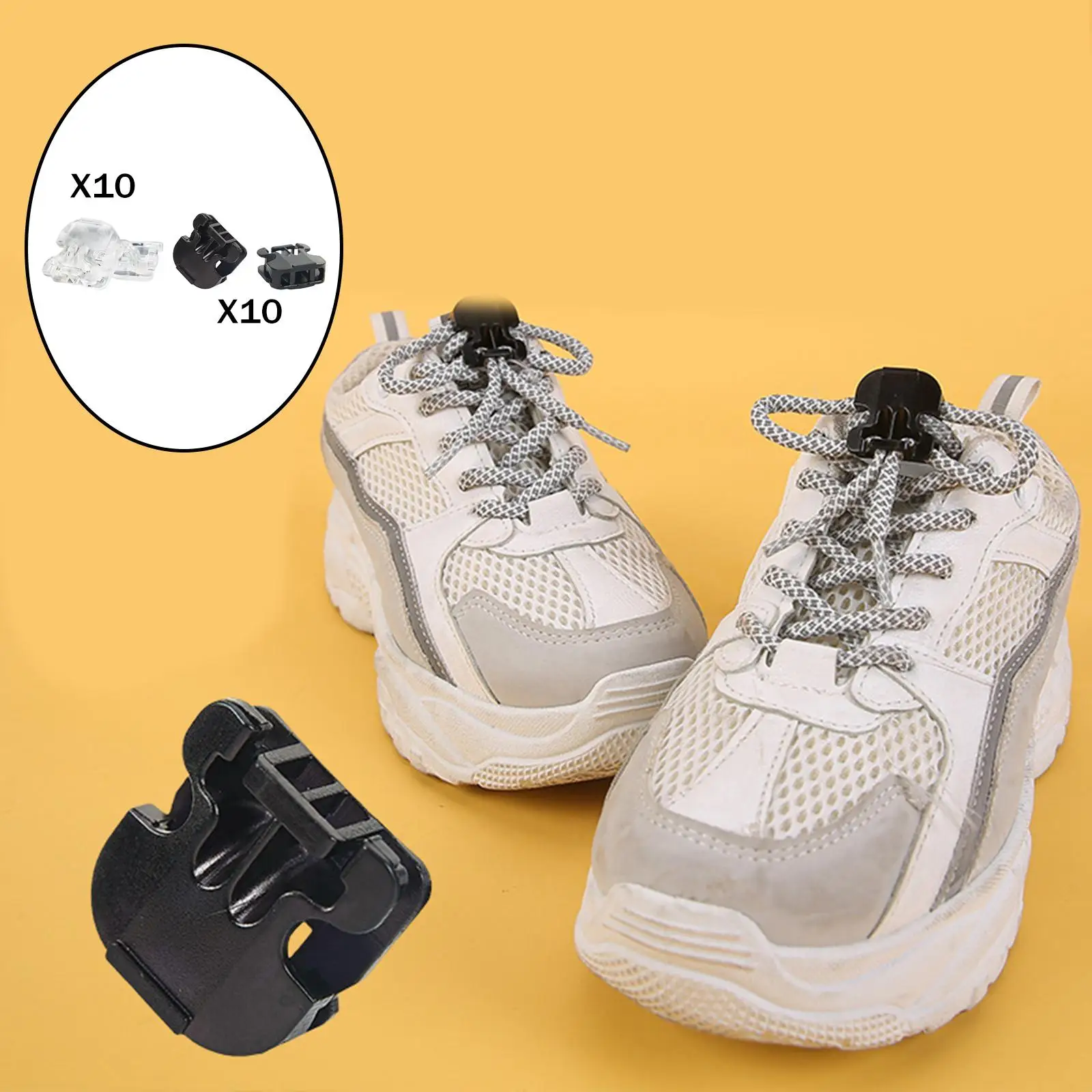 20 Pcs Cord Locks Stopper Locks No Need Tie Plastic Toggle Stoppers Rope Locks for s Backpacks Use