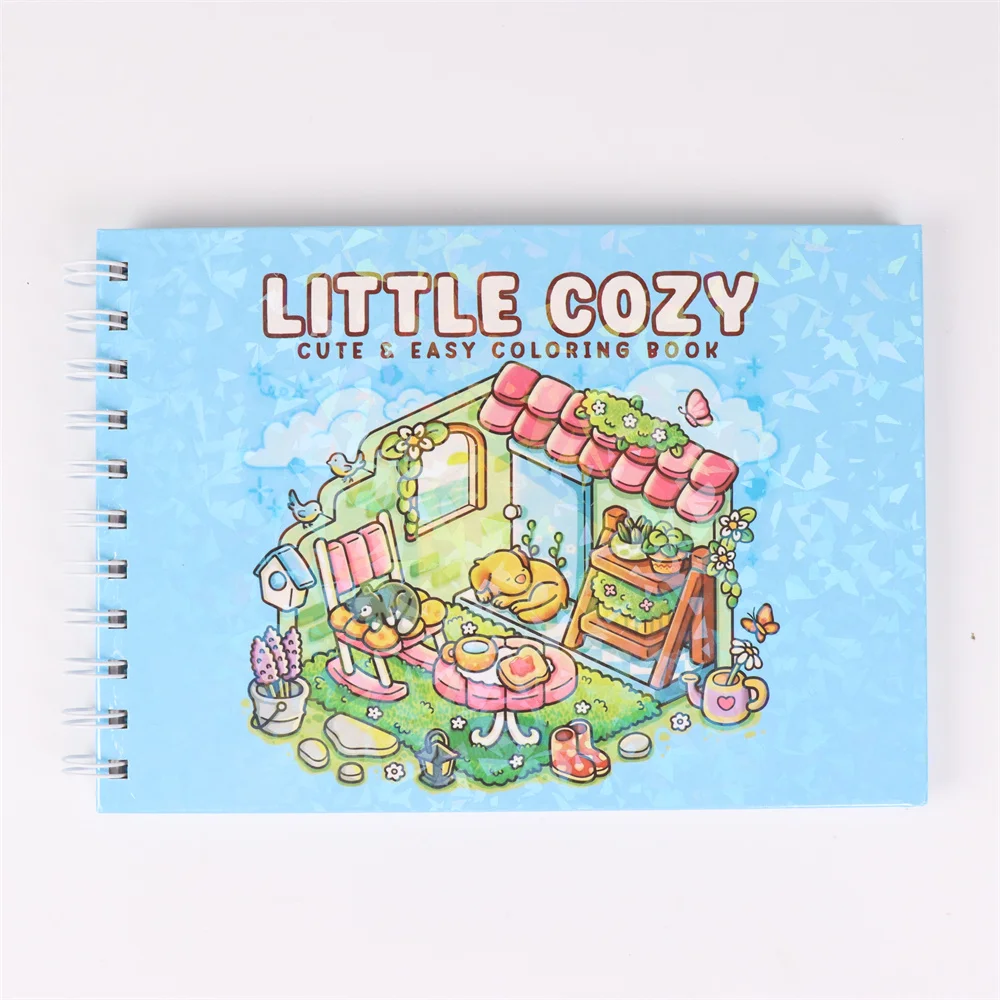 

LITTLE COZY: Spectre Book-раскраска FOOD DRINKAA и AWEETS для взрослых и подростков с очаровательными моторошными существами, подарок для рисования