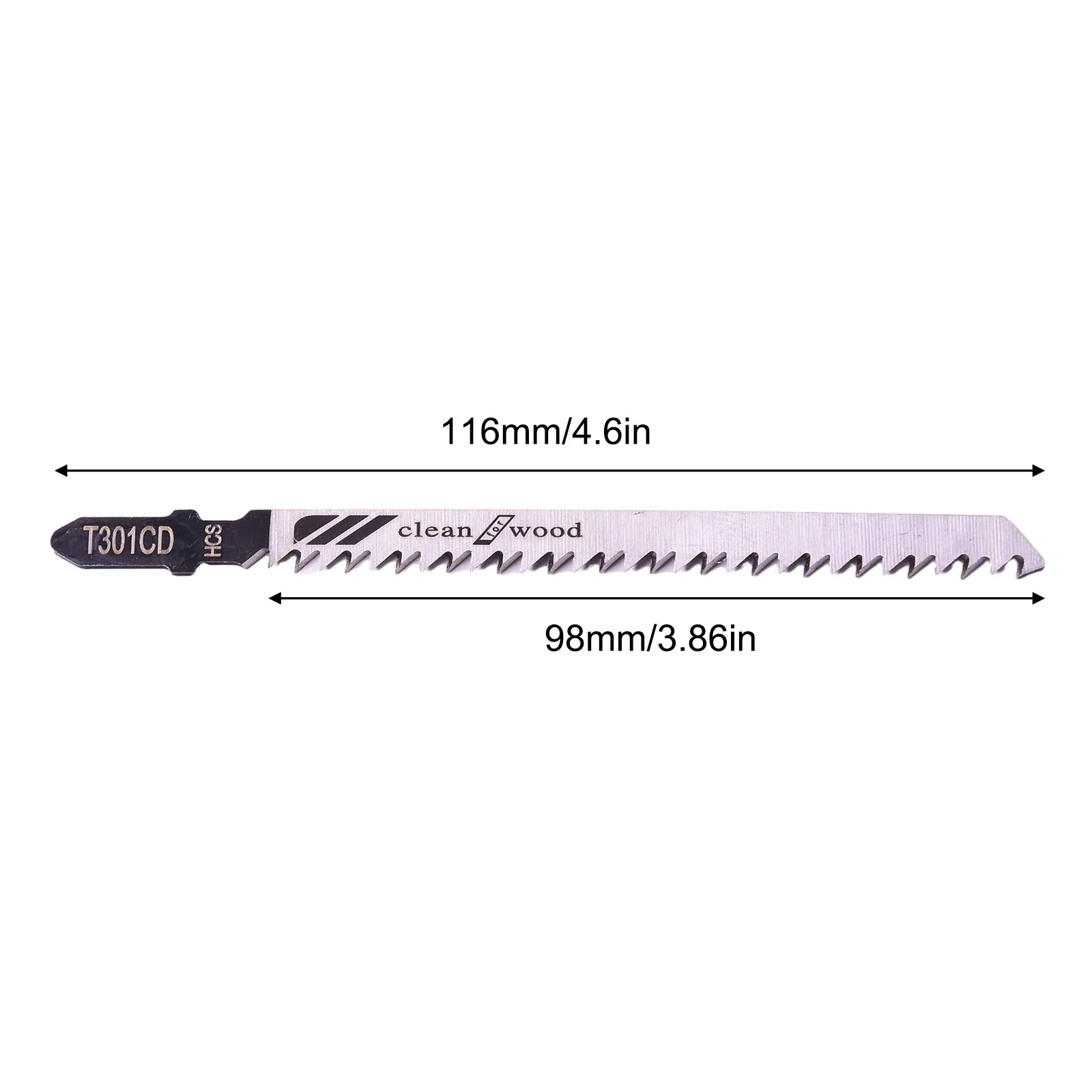 ใบเลื่อยจิ๊กซอว์ T301CD 5ชิ้นใบเลื่อย HCS สำหรับแผ่นแผ่นพลาสติกชิ้นส่วนเครื่องมืองานไม้5ชิ้น